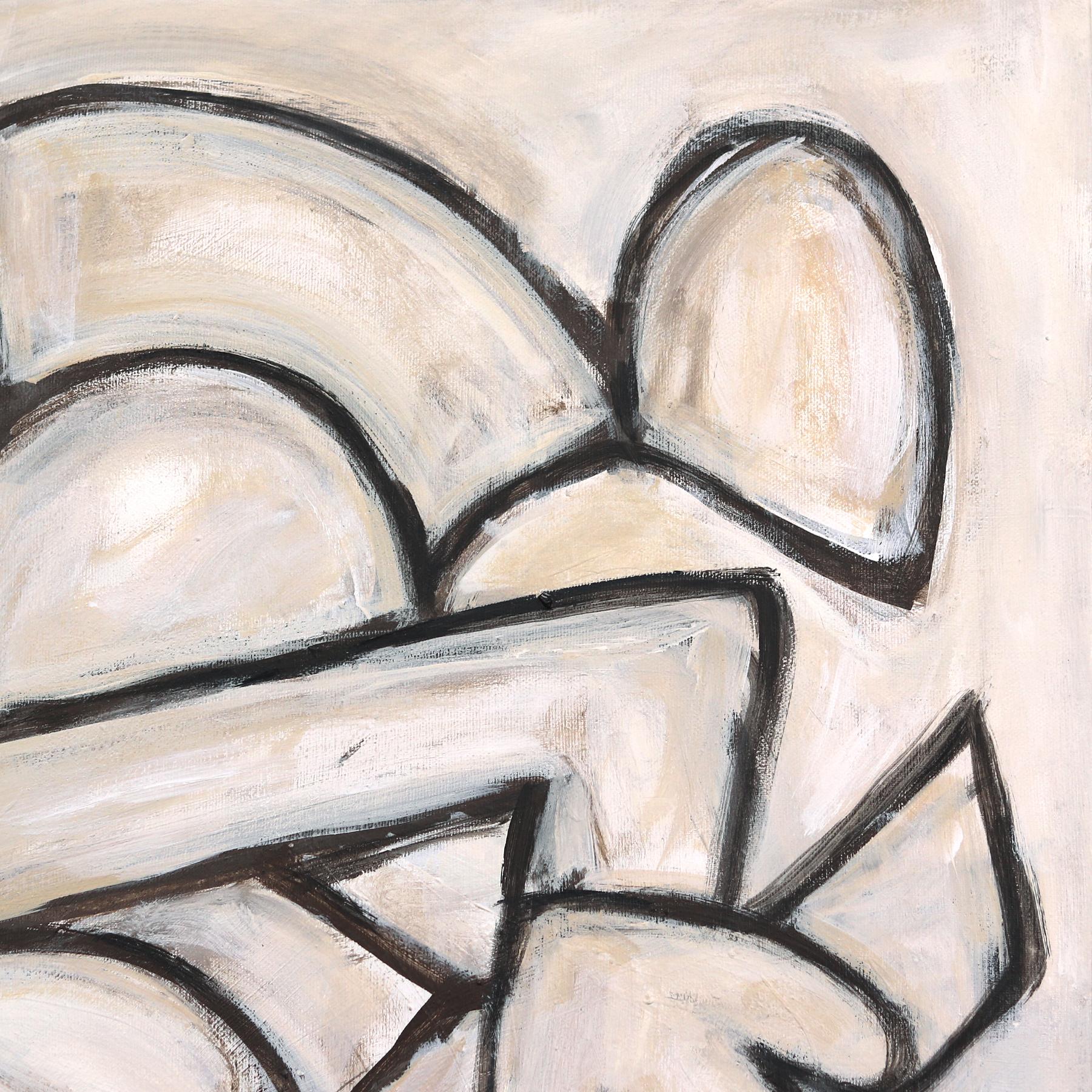 Les grandes œuvres d'art originales de Harrison Gilman commencent par une couche d'abstraction gestuelle rapide, suivie de formes organiques et de structures géométriques. Certaines de ses peintures restent au stade de l'abstraction purement
