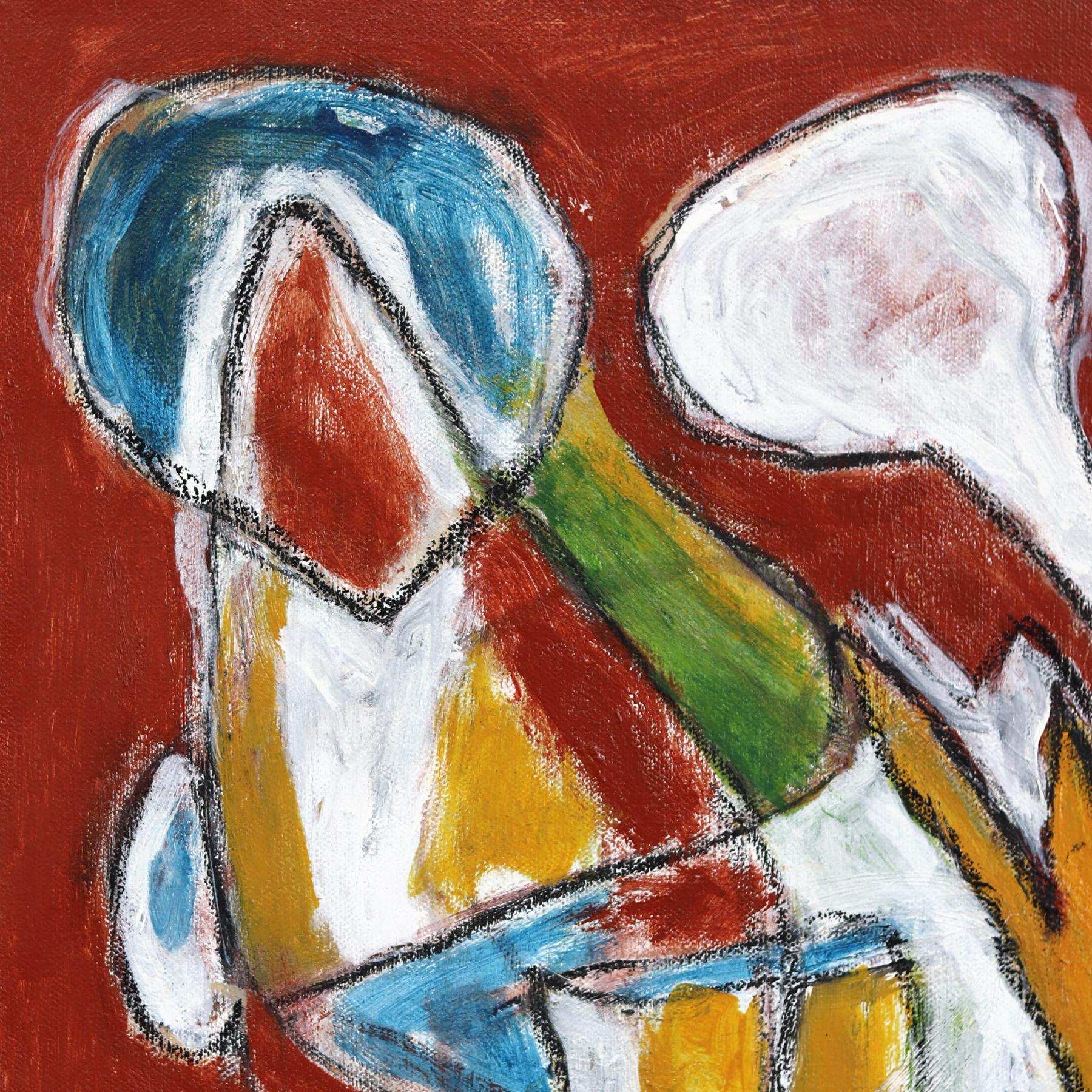 El Manantial - Pintura Abstracta Contemporánea Dinámica Expresiva Colorista - Painting Abstracto de Harrison Gilman