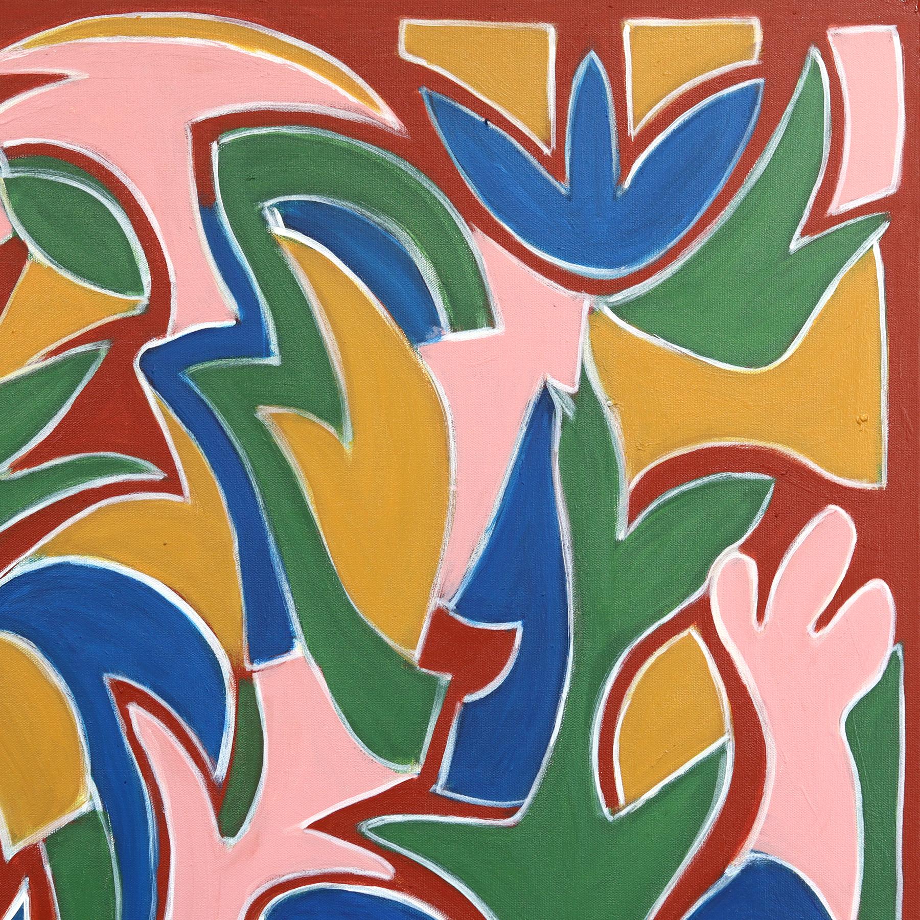 The Wellspring II - Large Contemporary Abstract Colorful Geometric Painting im Angebot 2