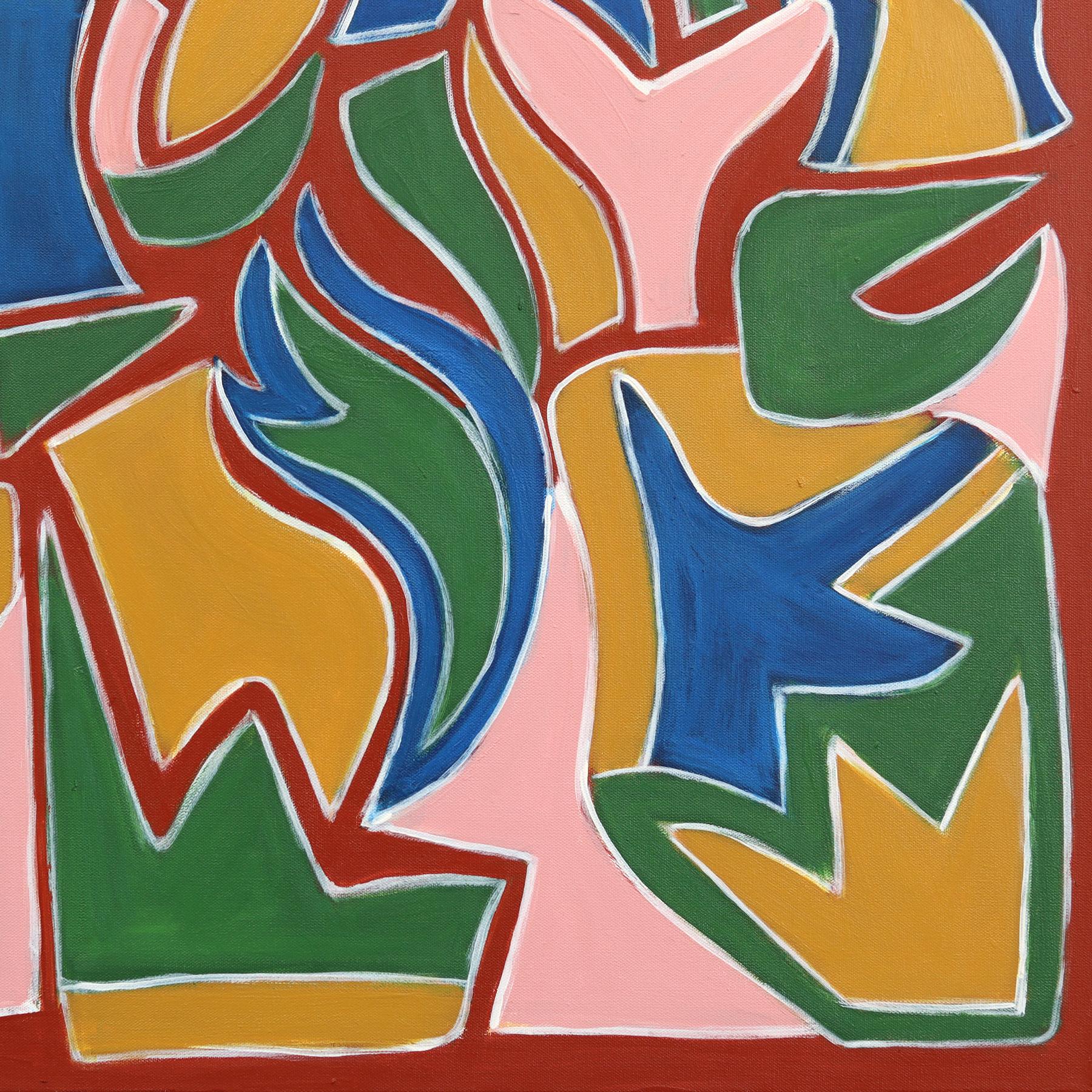The Wellspring II - Large Contemporary Abstract Colorful Geometric Painting im Angebot 5
