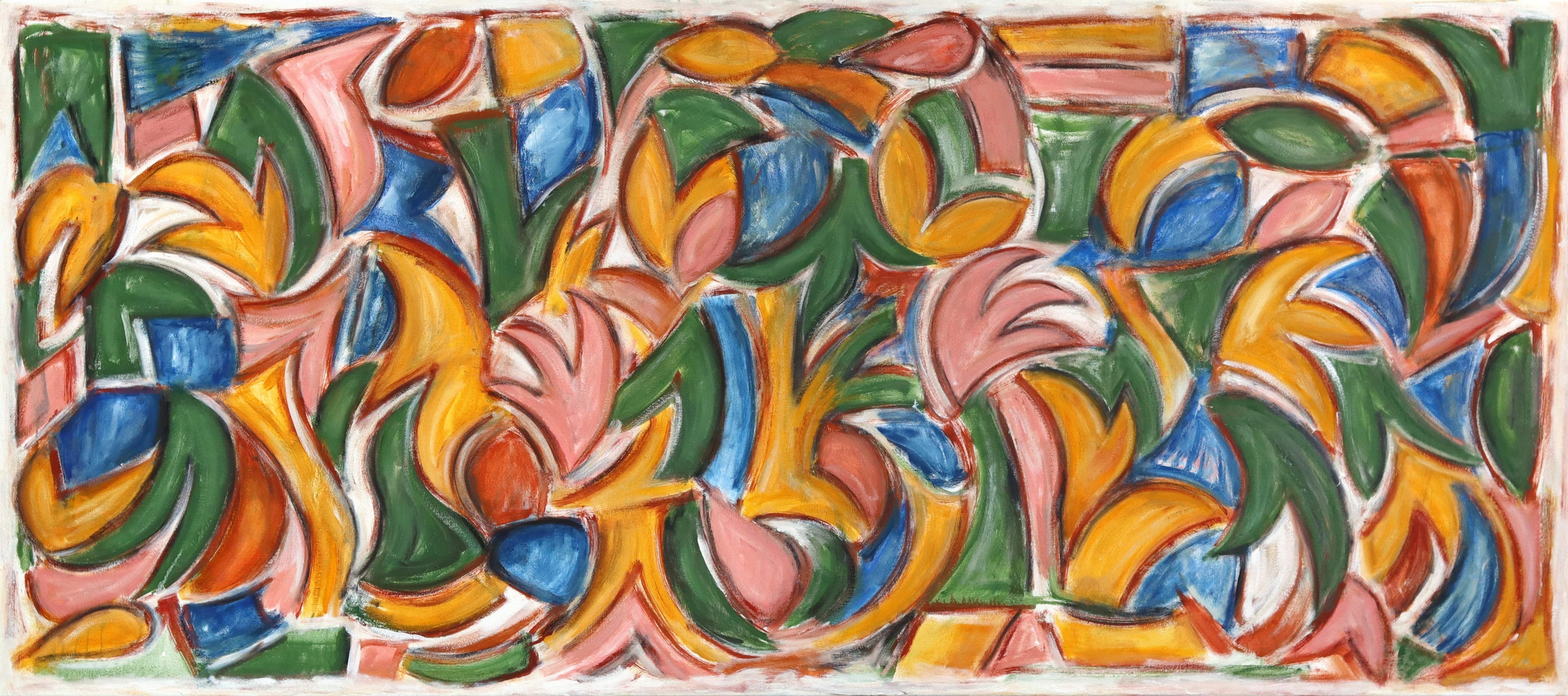 Harrison Gilman Abstract Painting - The Wellspring III - Large Scale Contemporary Colorful Abstract Oil Painting
