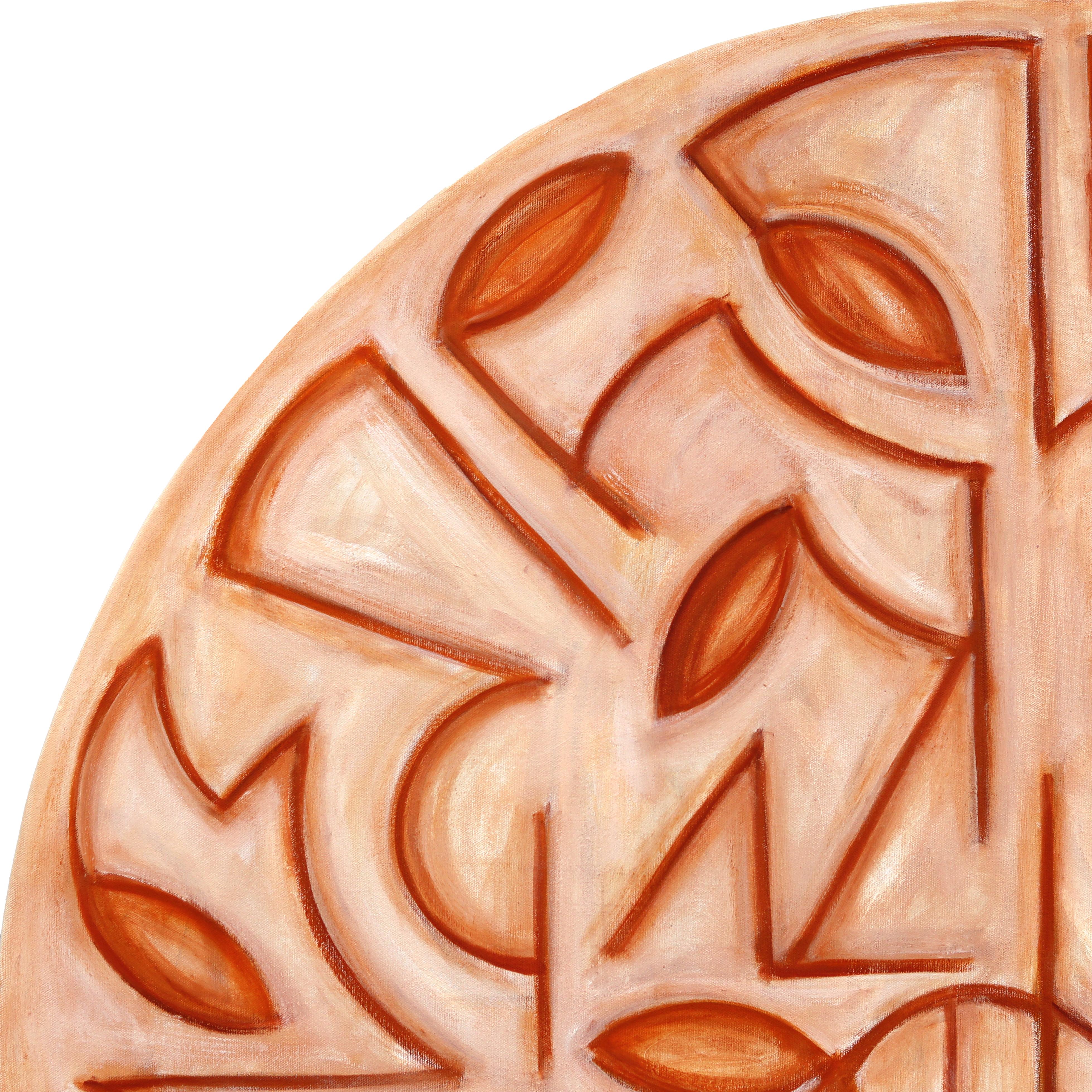 Harrison Gilmans großformatige Originalkunstwerke beginnen mit einer Schicht rasanter gestischer Abstraktion, gefolgt von organischen Formen und geometrischen Strukturen. Einige seiner Bilder verbleiben im Stadium der reinen Traumabstraktion,