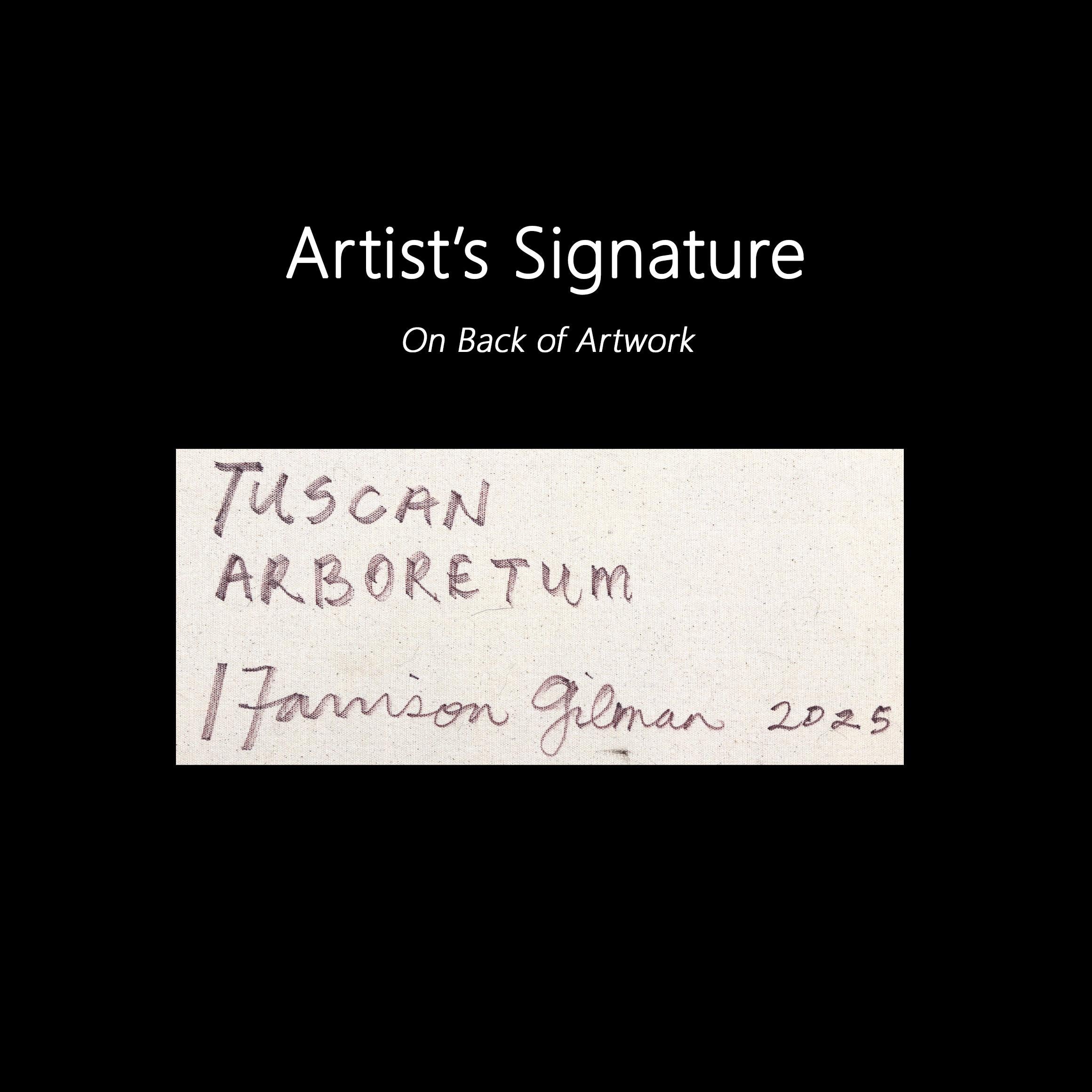 Tuscan Arboretum - Large Contemporary Abstract Geometric Botanical Painting For Sale 7