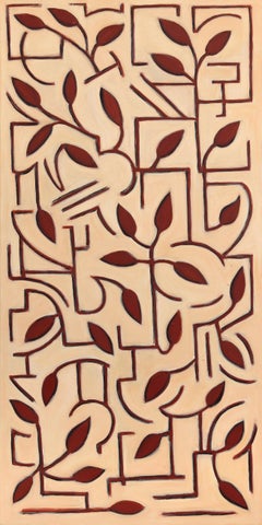 Tuscan Arboretum - Large Contemporary Abstract Geometric Botanical Painting