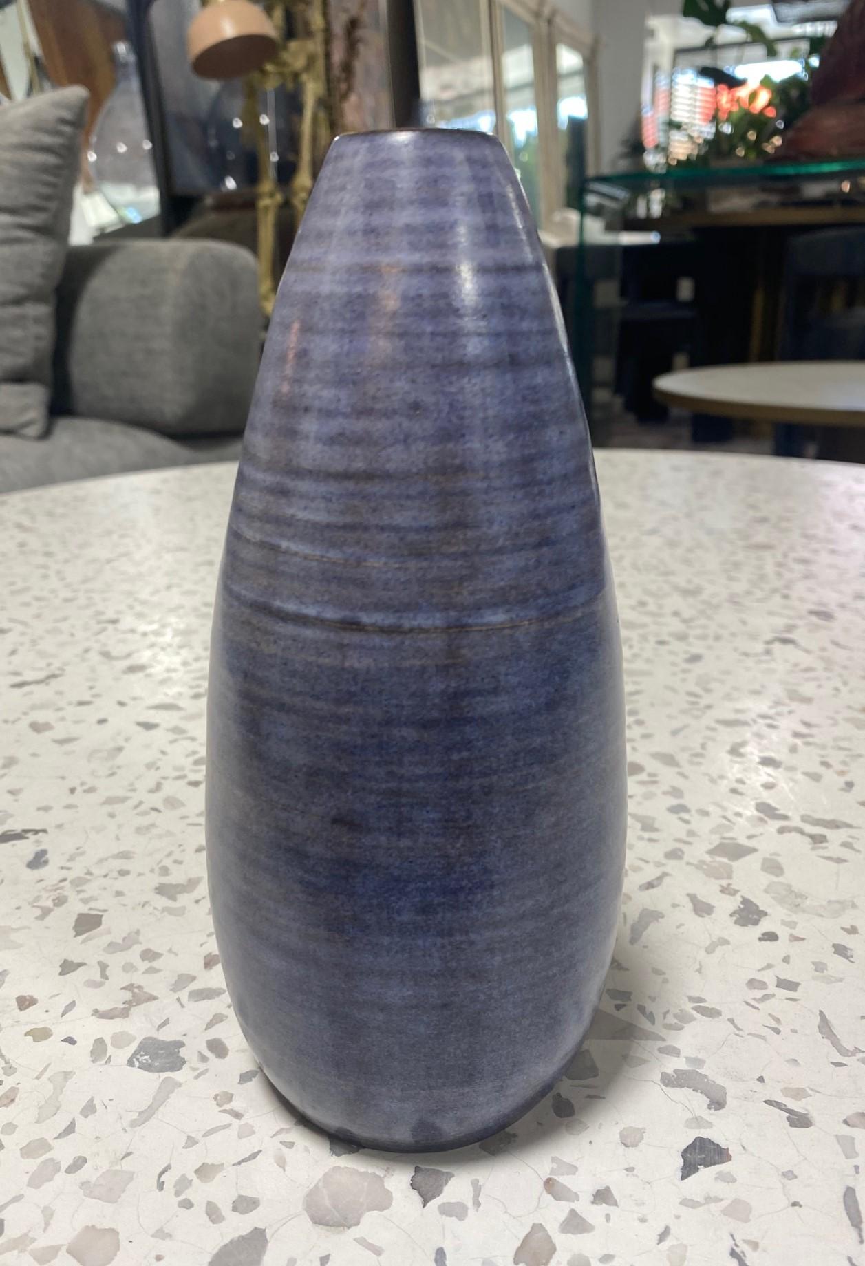 Glazed Harrison Mcintosh Signed Early Mid-Century Modern California Studio Pottery Vase For Sale