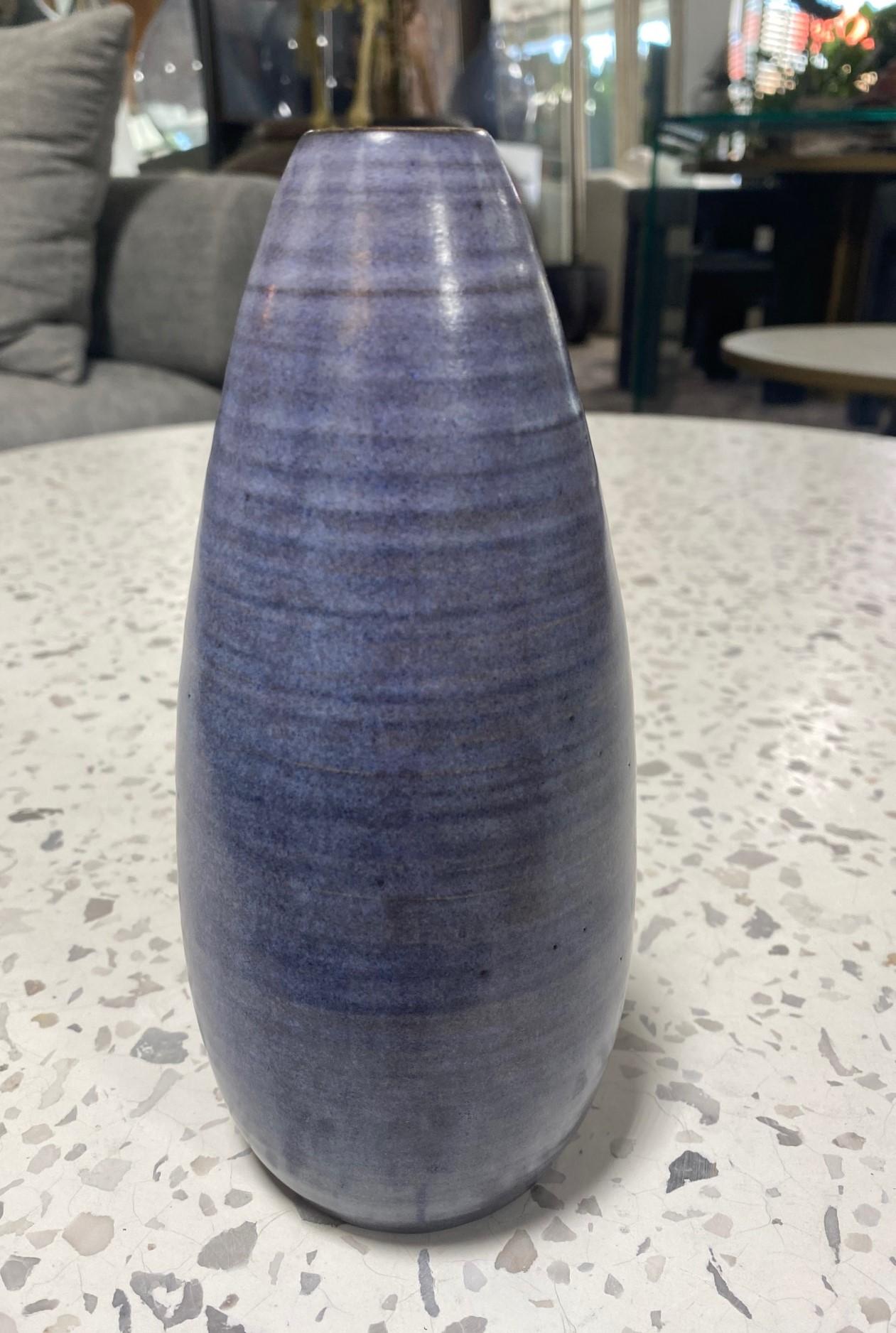 Mid-20th Century Harrison Mcintosh Signed Early Mid-Century Modern California Studio Pottery Vase For Sale
