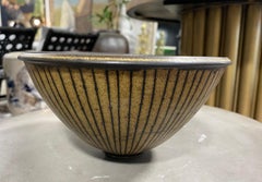 Harrison Mcintosh Signed Midcentury Ceramic Bowl with Original Studio Label