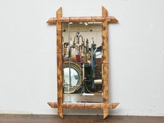 Harrison Van Horn Faux Bamboo Mirror, 20th Century, Handcrafted Elegance