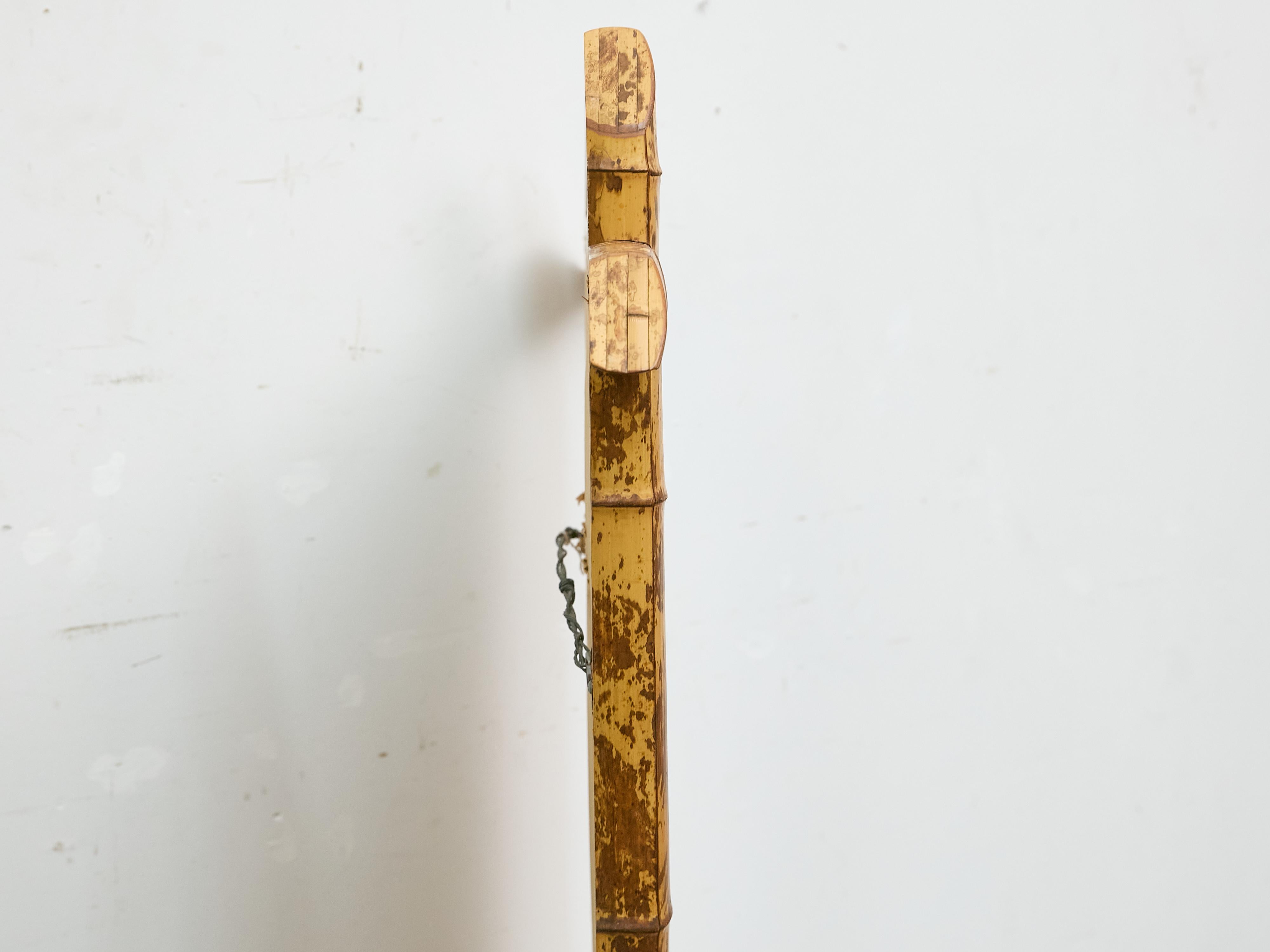 Harrison Van Horn Faux Bamboo Spiegel, 20. Jahrhundert, Handcrafted Elegance im Angebot 1