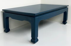 Harrison Van Horn Lacquered Grass Cloth Coffee Table, 1980s Los Angeles