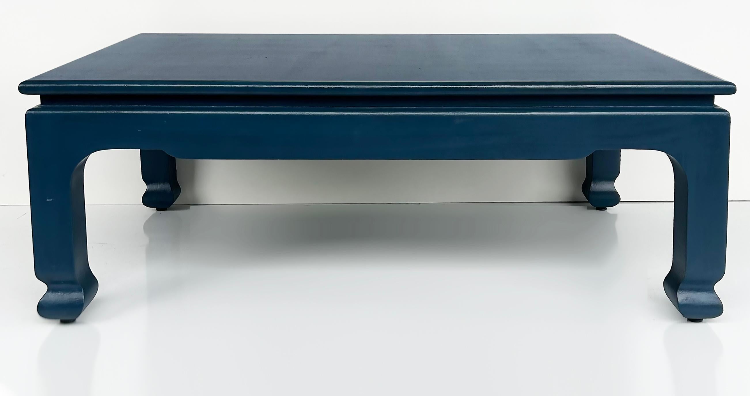 American Harrison Van Horn Lacquered Grass Cloth Coffee Table, 1980s Los Angeles For Sale