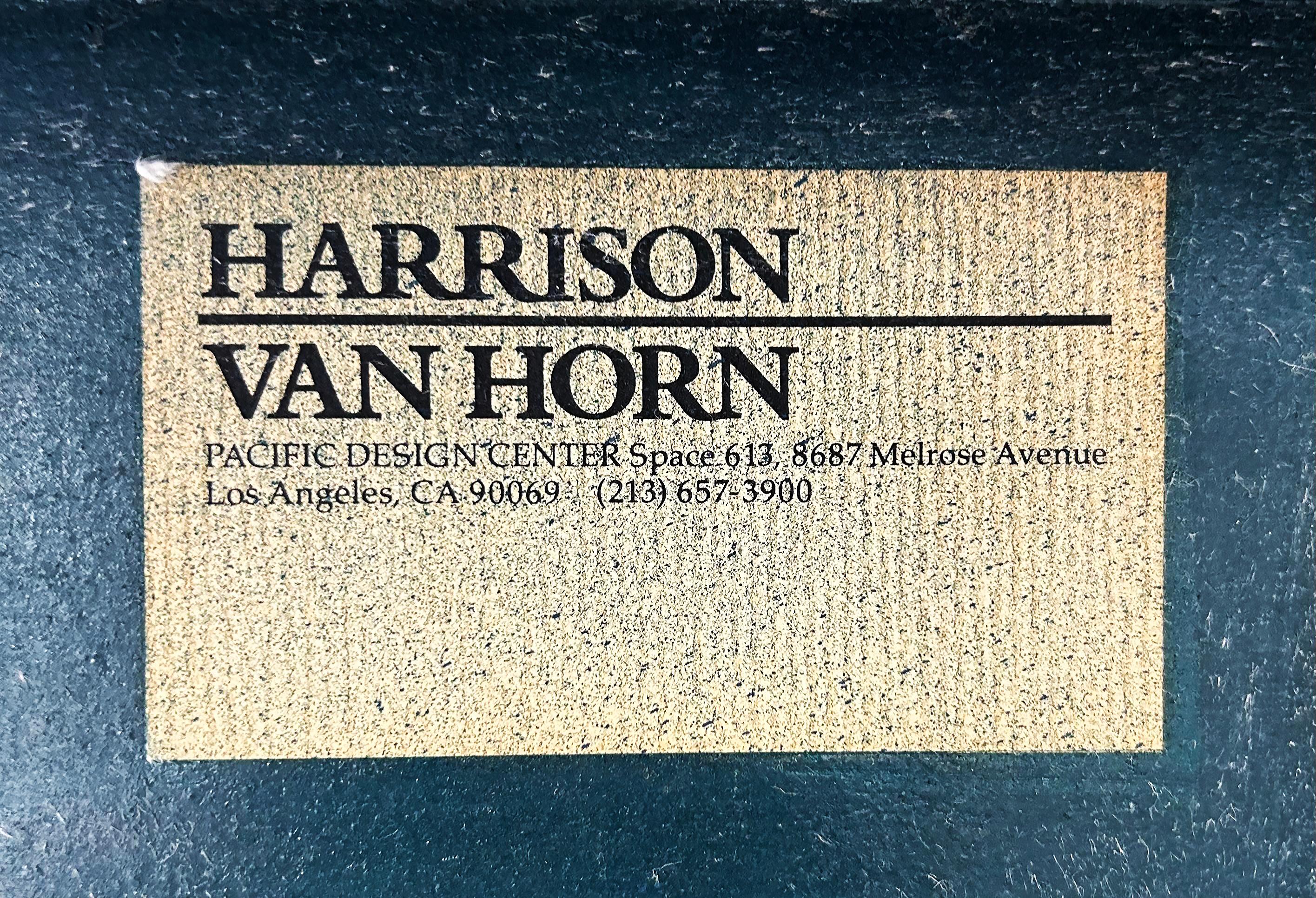 Harrison Van Horn, Kartentisch aus lackiertem Gras mit Stoffbezug, Los Angeles  im Angebot 4
