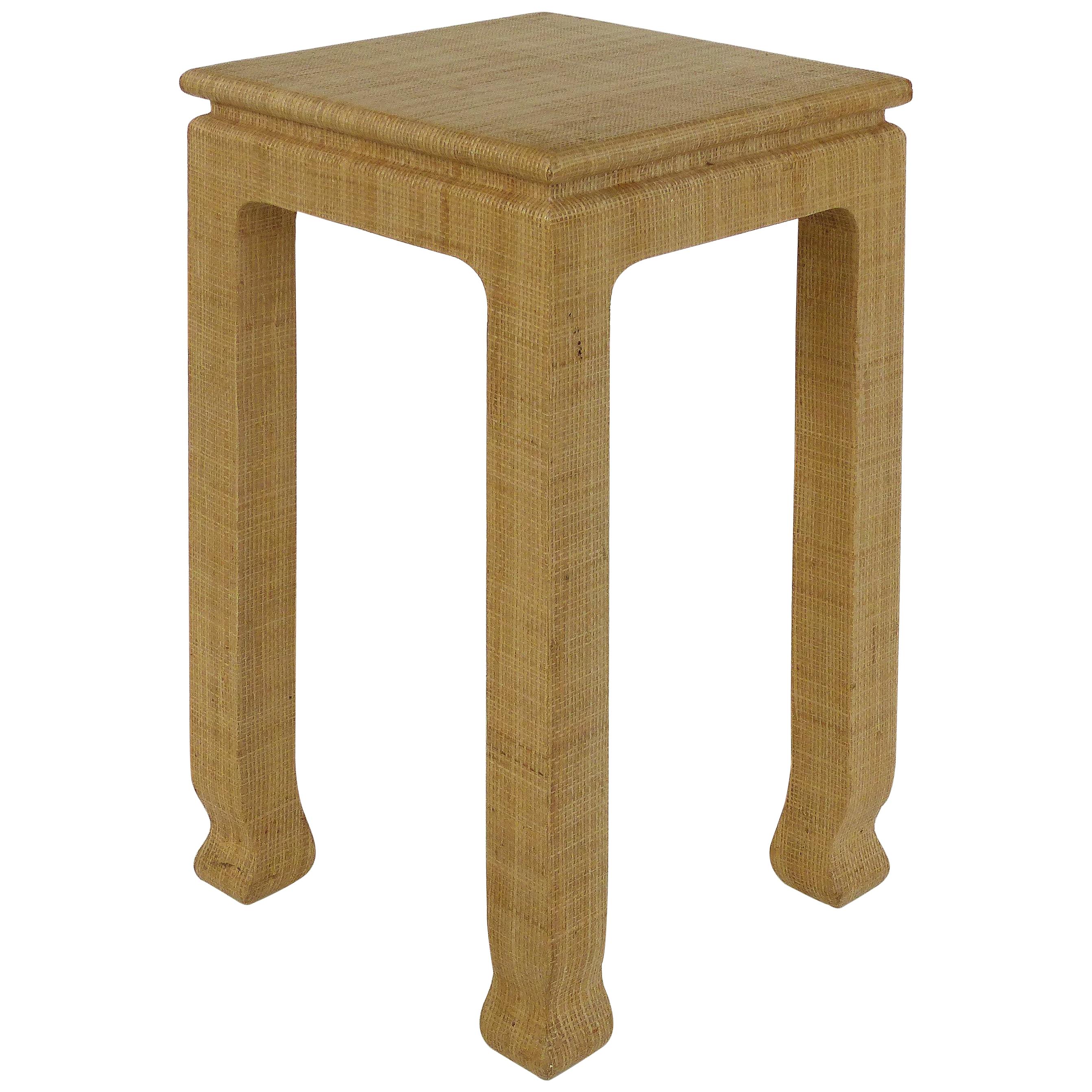 Harrison Van Horn Woven Raffia Covered Occasional Table