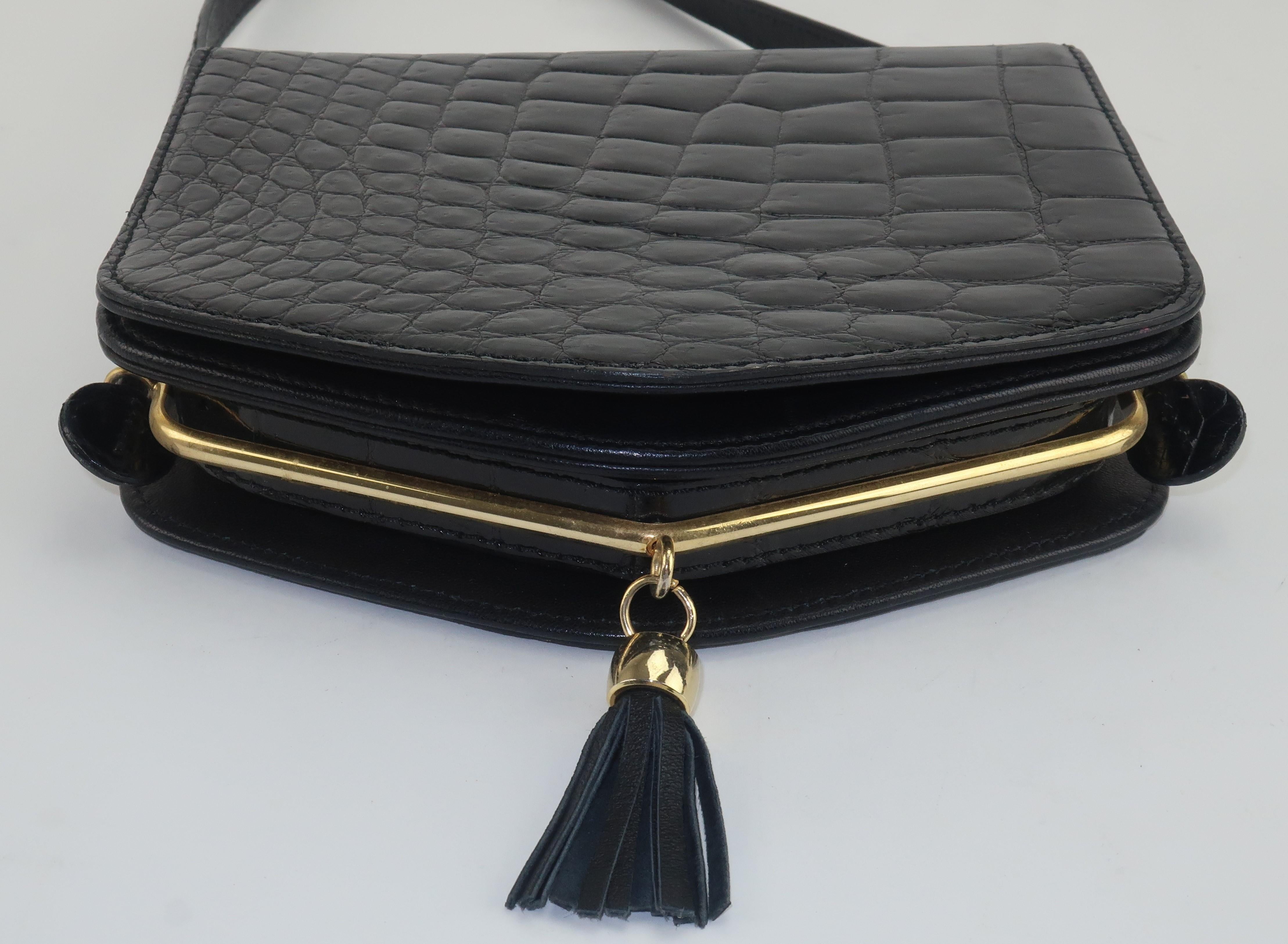 french leather handbag