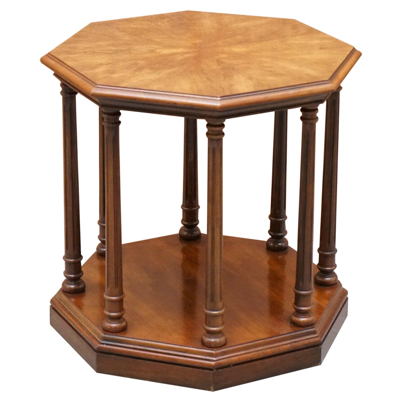 Harrods Charles Barr Hardwood Hexagon Side Plant Coffee Hexagonal Table