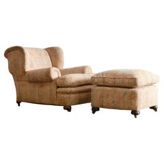 Fauteuil et pouf Harrods Country House