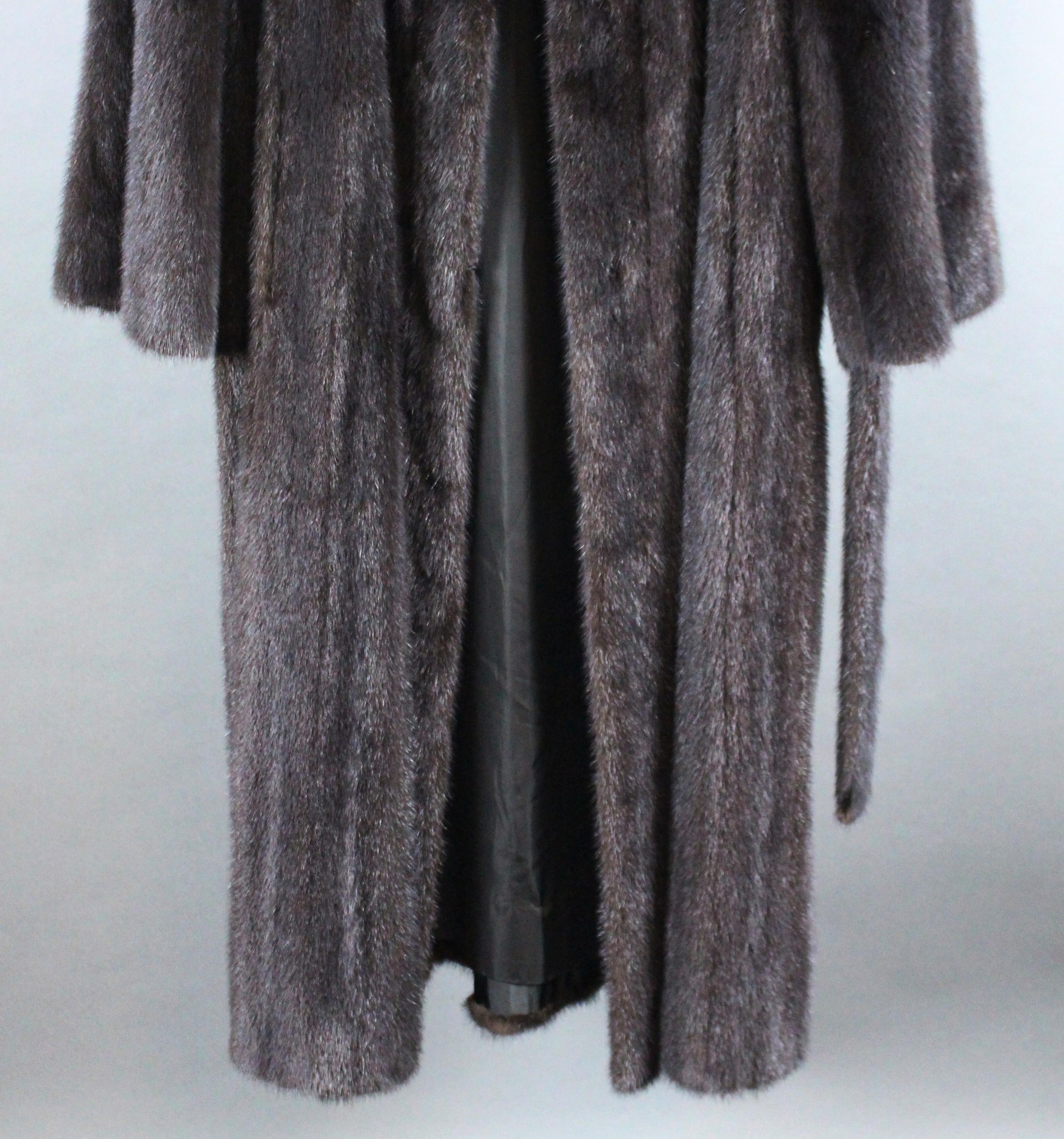 Harrods Full Length Black Mink Coat 1