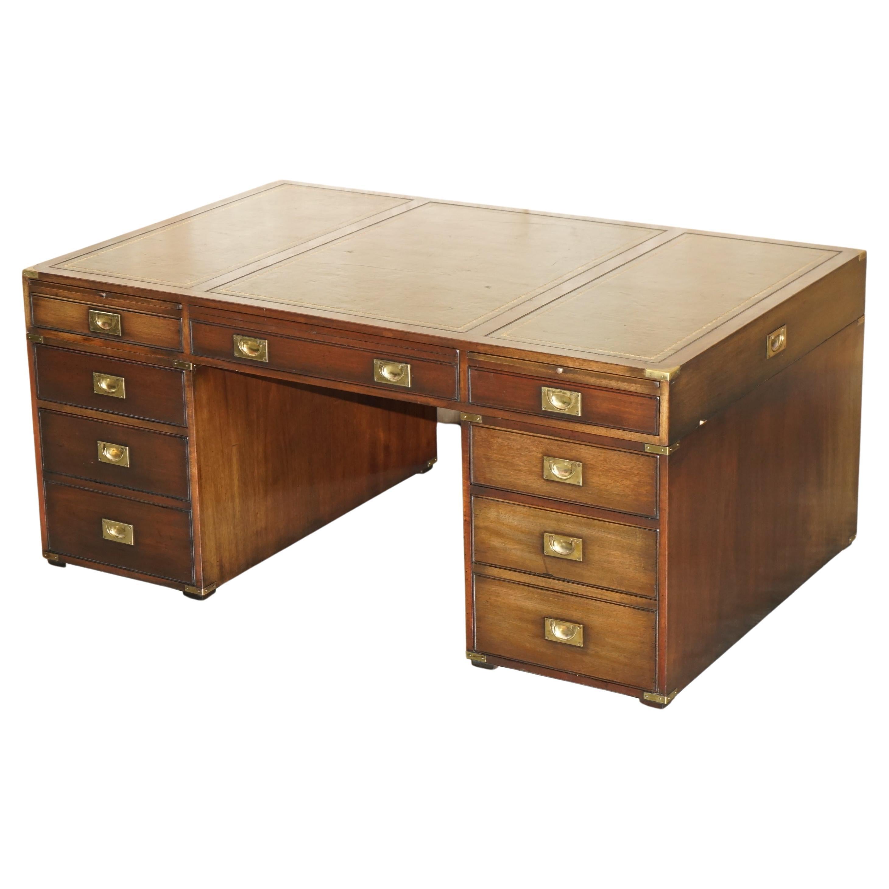 What is a double-sided desk called?