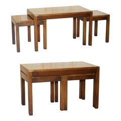 HARRODS KENNEDY NEST OF MILITARY CAMPAIGN TABLES COFFEE & SIDE TABLEs