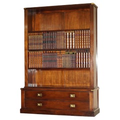 Harrods London Kennedy Hardwood Bookcase Tv Media Cabinet Faux Books