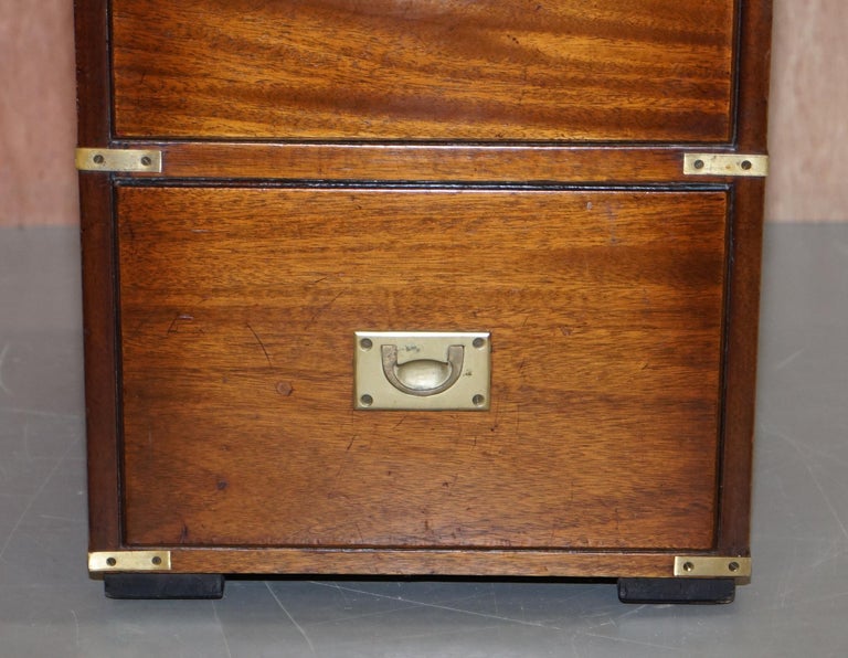 Harrods London Kennedy Military Campaign Mahognay Drinks Side