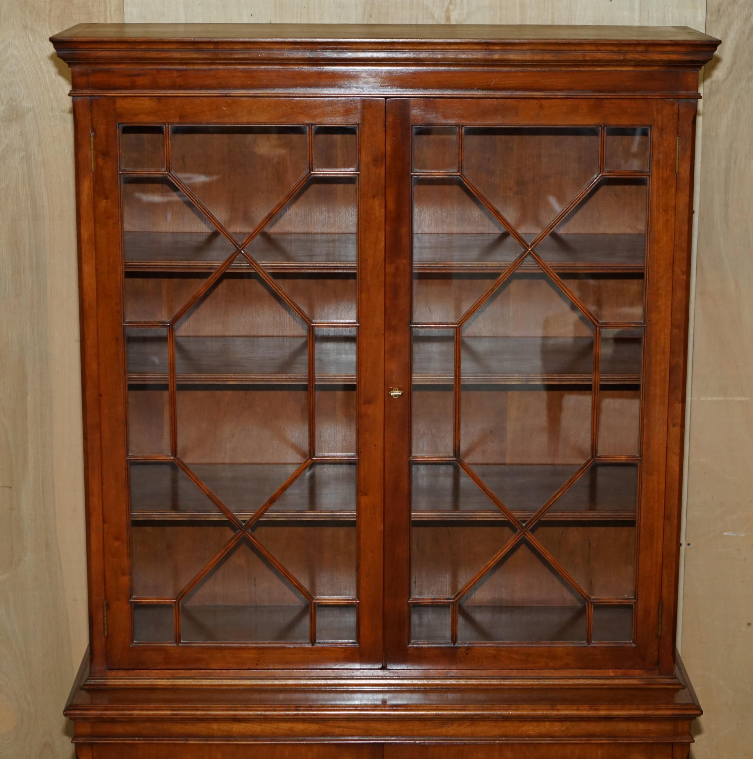 Country HARRODS LONDON REH KENNEDY ASTRAL GLAZED LiBRARY BOOKCASE CUPBOARD STORAGE UNIT For Sale