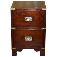 Harrods London Reh Kennedy Military Campaign Bedside Table Size Chest of Drawers