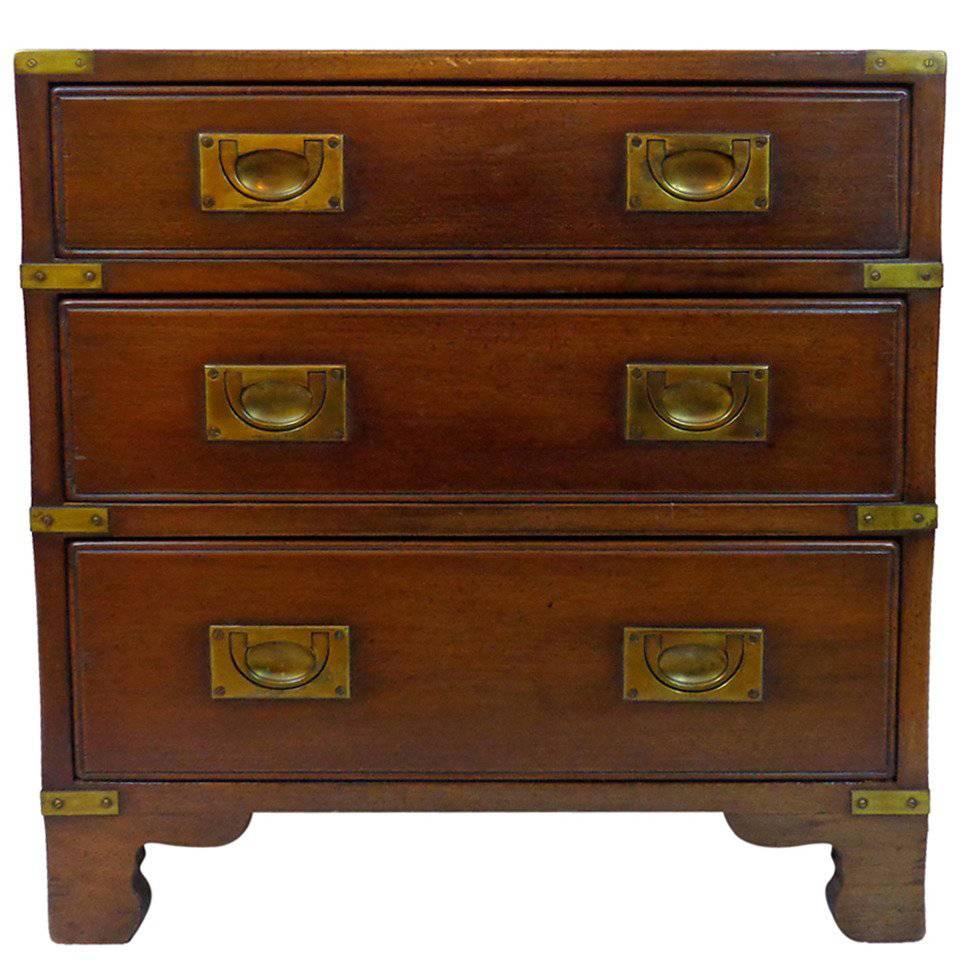 Harrods of London Kennedy Campaign Chest Three Drawer Mid-20th Century