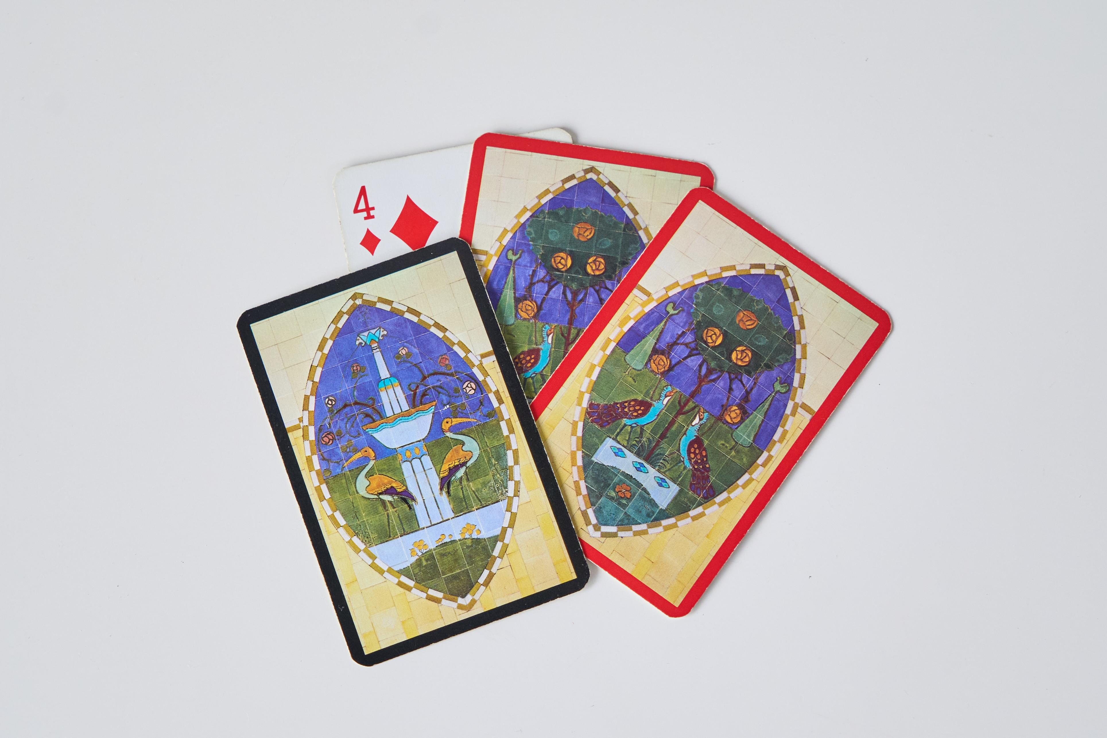 Harrods of London Mid Century Deck of Playing Cards In Good Condition For Sale In Meer, VAN