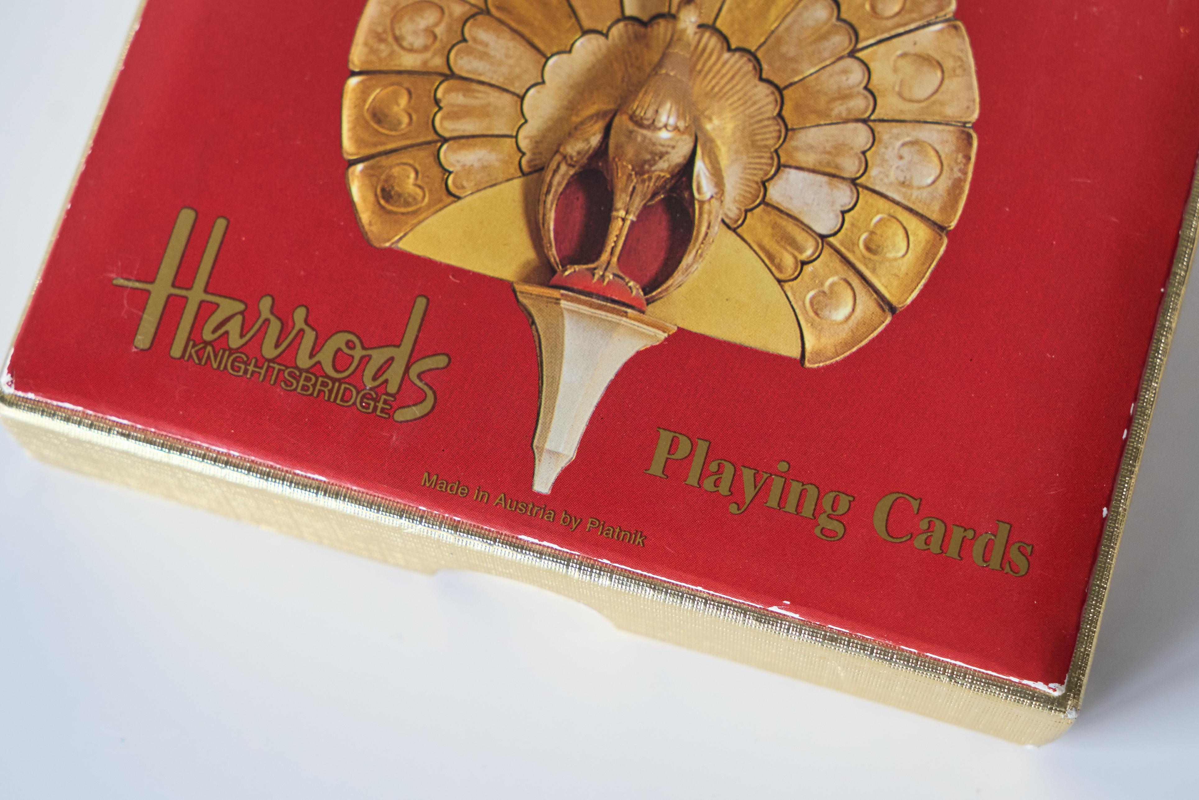 Paper Harrods of London Mid Century Deck of Playing Cards For Sale