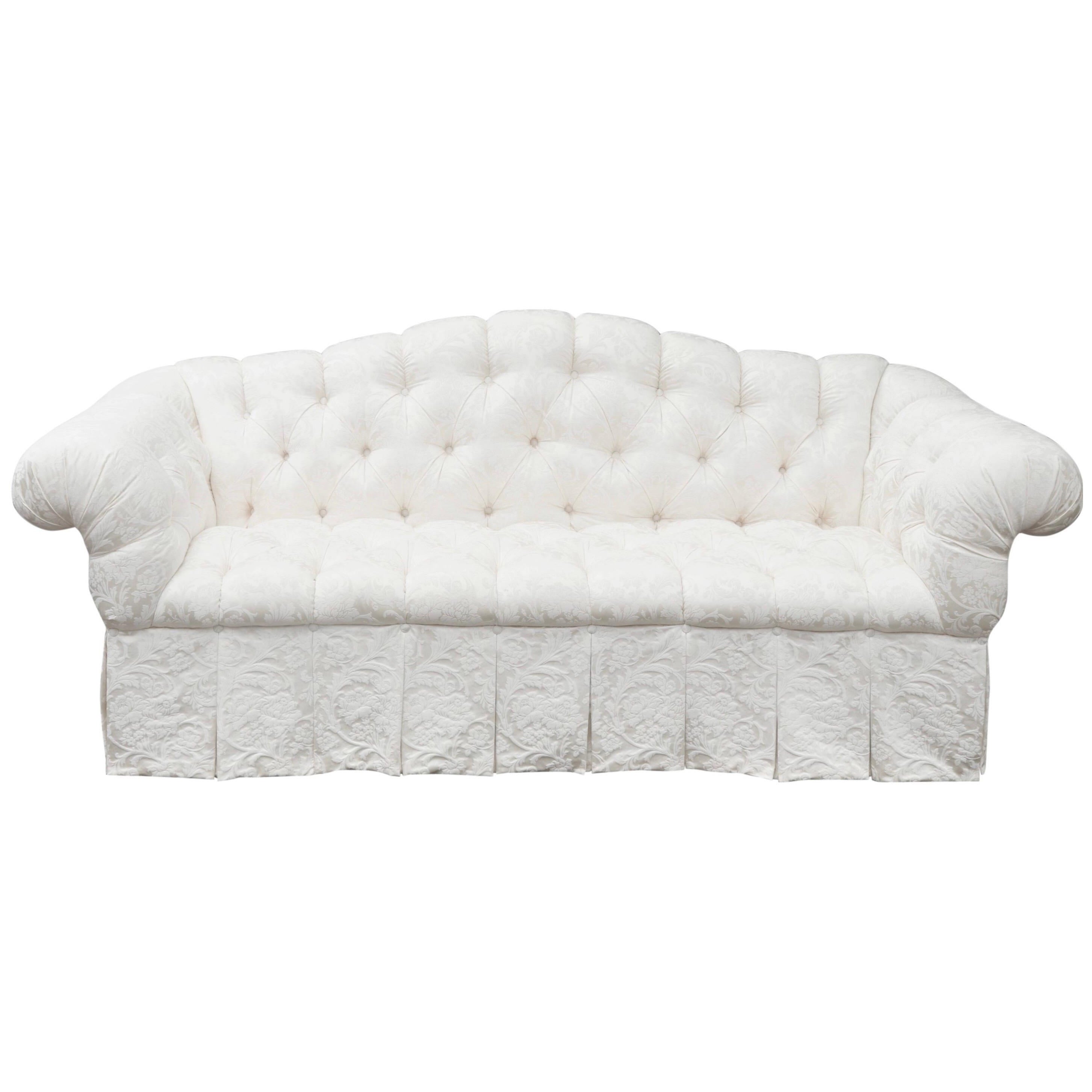 Harrod’s Tufted Camel Back Sofa