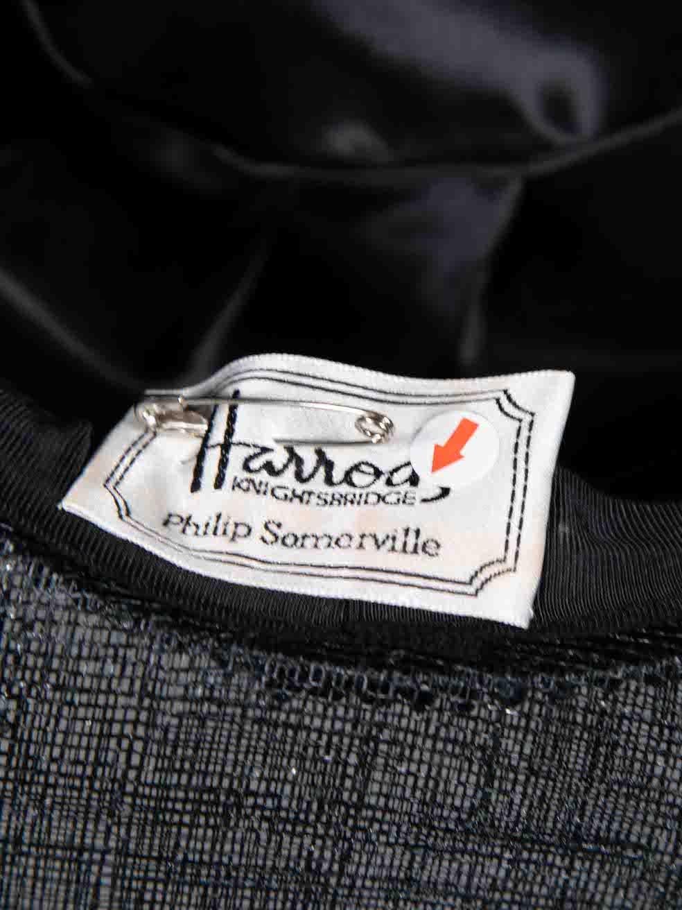 Harrods Vintage Chapeau noir à plumes en vente 1