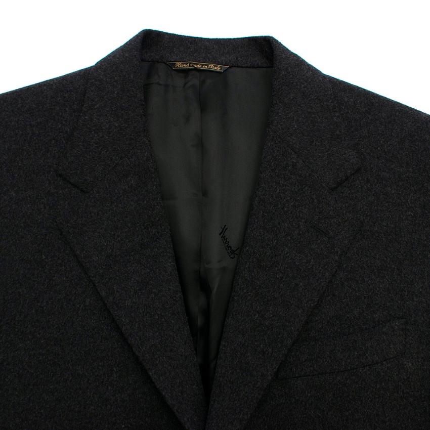 Harrods Wool & Cashmere by Loro Piana Charcoal Jacket  R52 XL In New Condition In London, GB