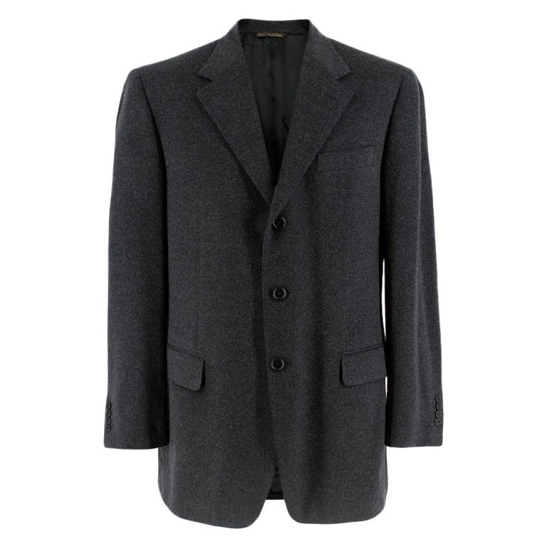 Harrods Wool and Cashmere by Loro Piana Charcoal Jacket R52 XL For Sale ...