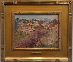 Harry A. Vincent, "European Hill Town, " American Impressionist Landscape