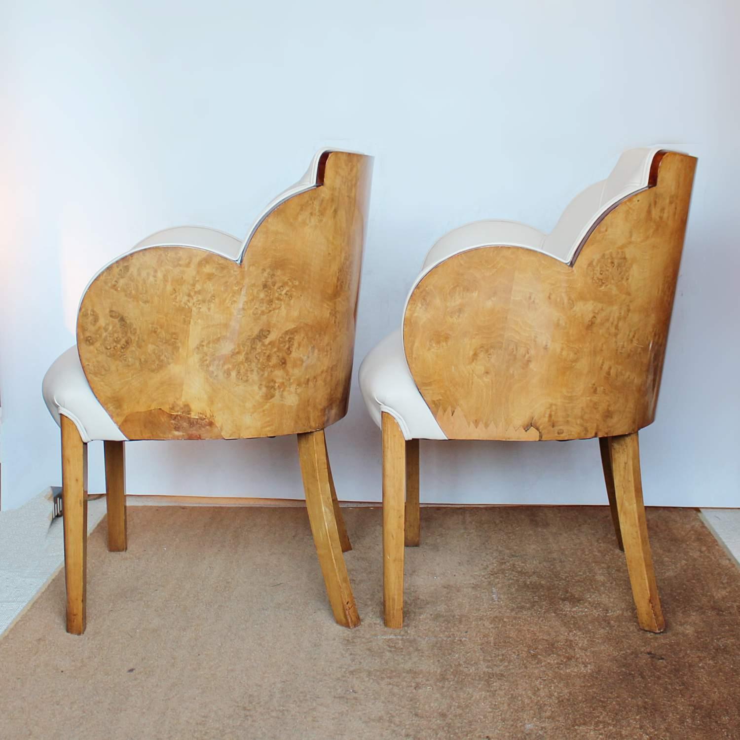 Art Deco Harry and Lou Epstein Pair of Cloud Chairs