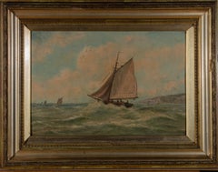 Harry Armstrong Whittle - Harry Armstrong Whittle (​1834-1904) - Late 19th Century Oil, Sailing Antique Harry Armstrong Whittle (​1834-1904) - Late 19th Century Oil, Sailing