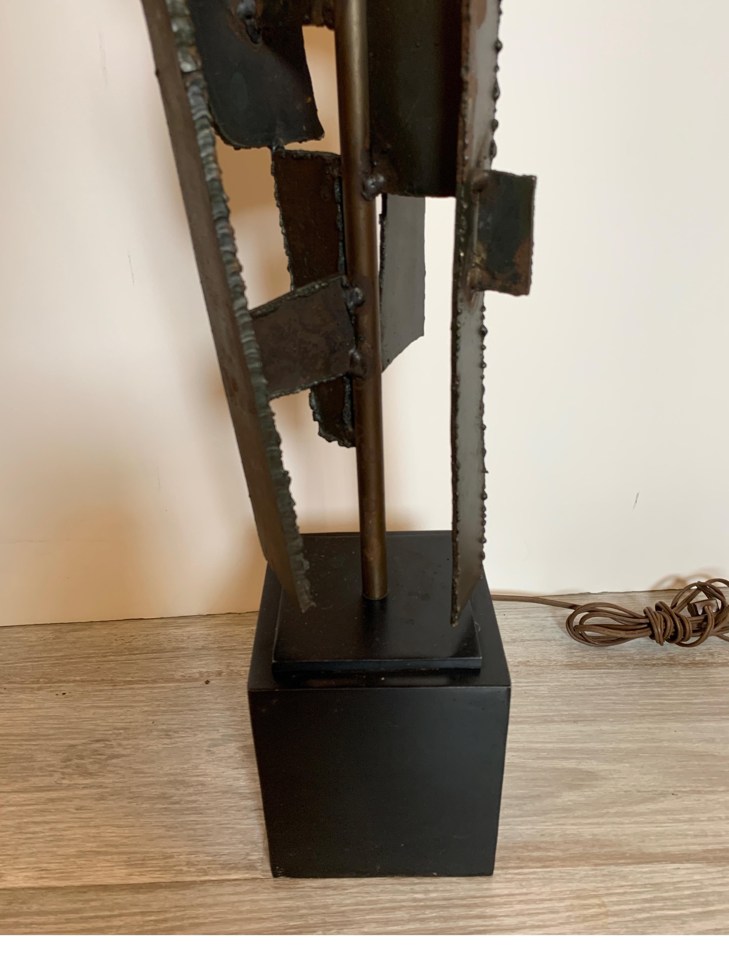 Mid-Century Modern Harry Balmer for Laurel Lamp Co. Brutalist Table Lamp