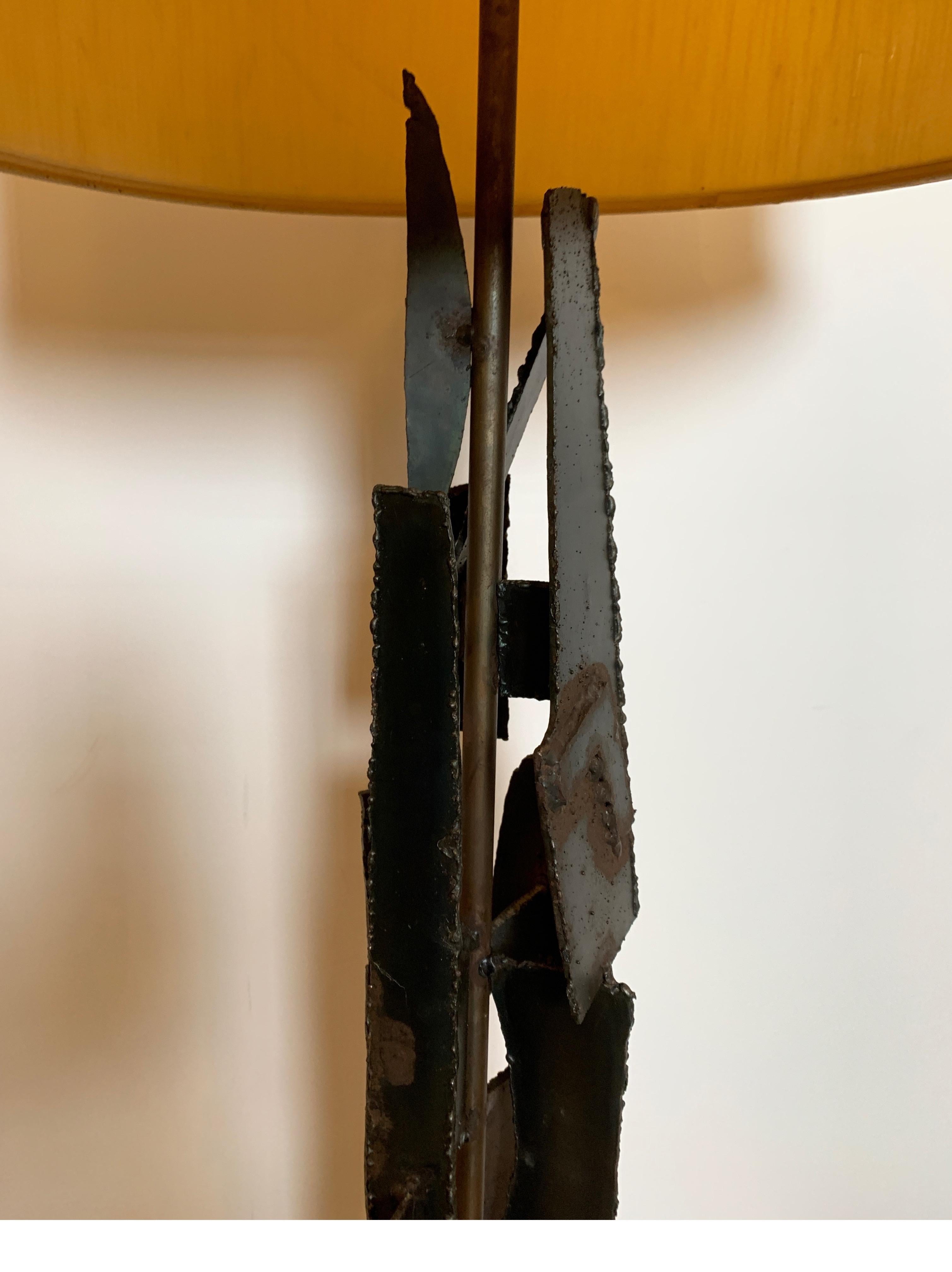 Metal Harry Balmer for Laurel Lamp Co. Brutalist Table Lamp