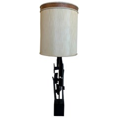 Harry Balmer für Laurel Lamp Co. Brutalistische Tischlampe