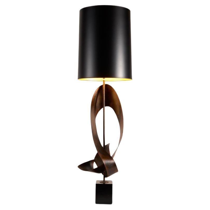 Harry Balmer for Laurel, Ribbon Table Lamp, Steel, United States, 1960s