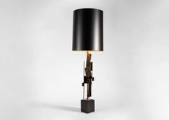 Harry Balmer for Laurel, Torch-cut Steel Lamp, United States, 1960s