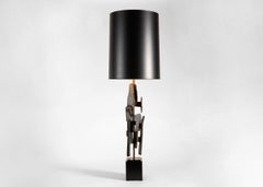 Harry Balmer for Laurel, Torch-cut Steel Lamp, United States, 1960s