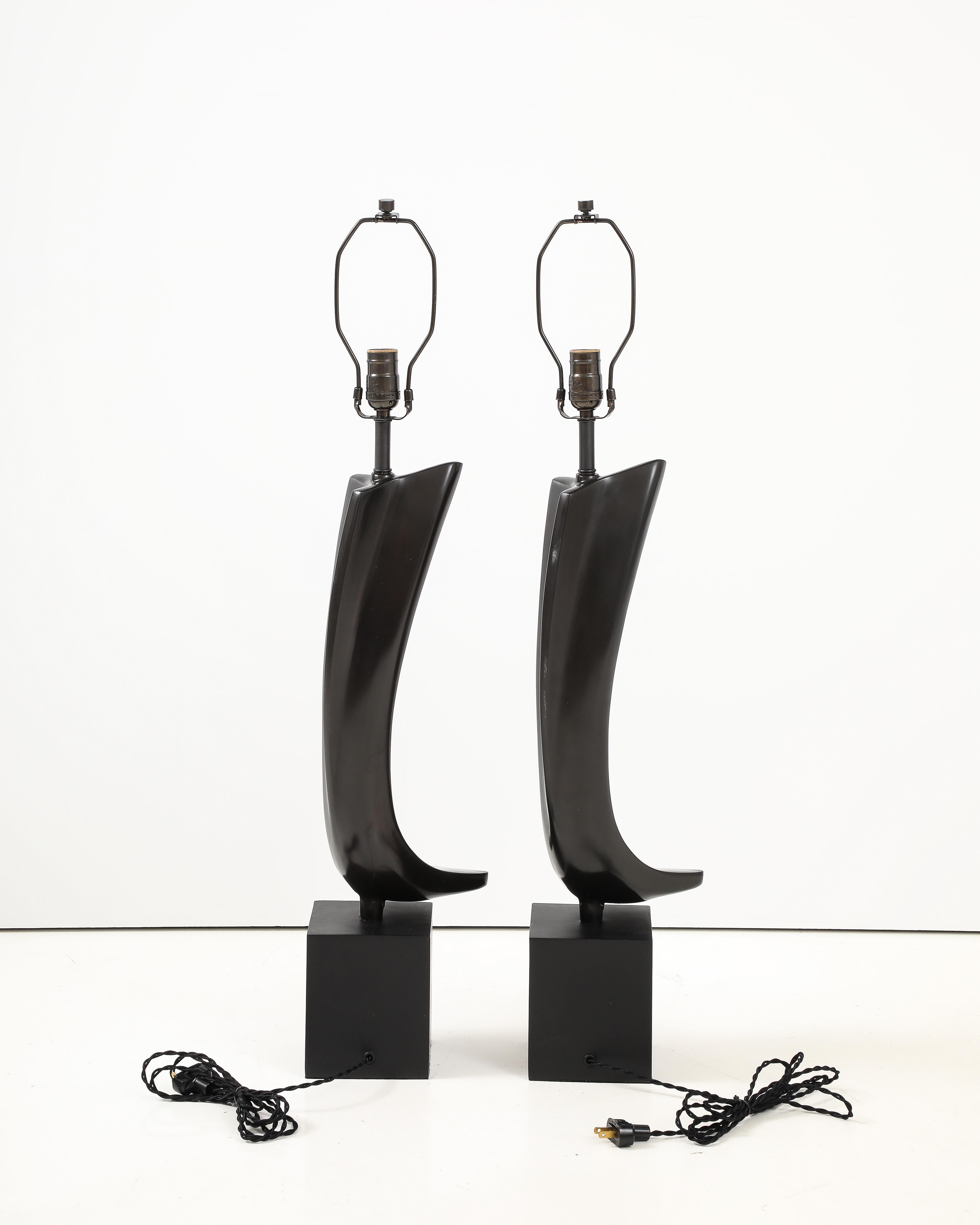 Harry Balmer, Lámparas de Bronce Brutalistas de Mediados de Siglo Metal en venta