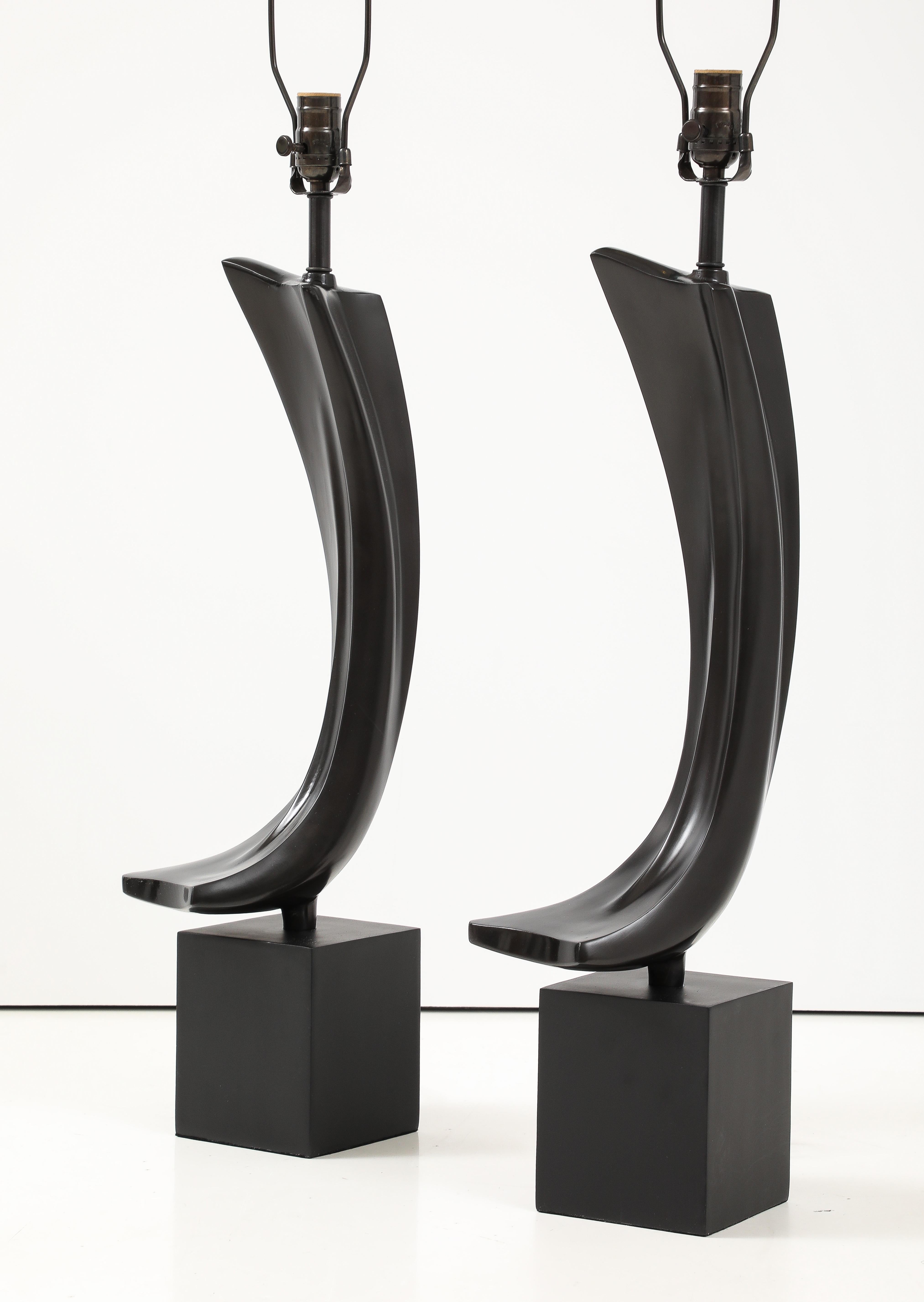 Harry Balmer, Lámparas de Bronce Brutalistas de Mediados de Siglo en venta 2