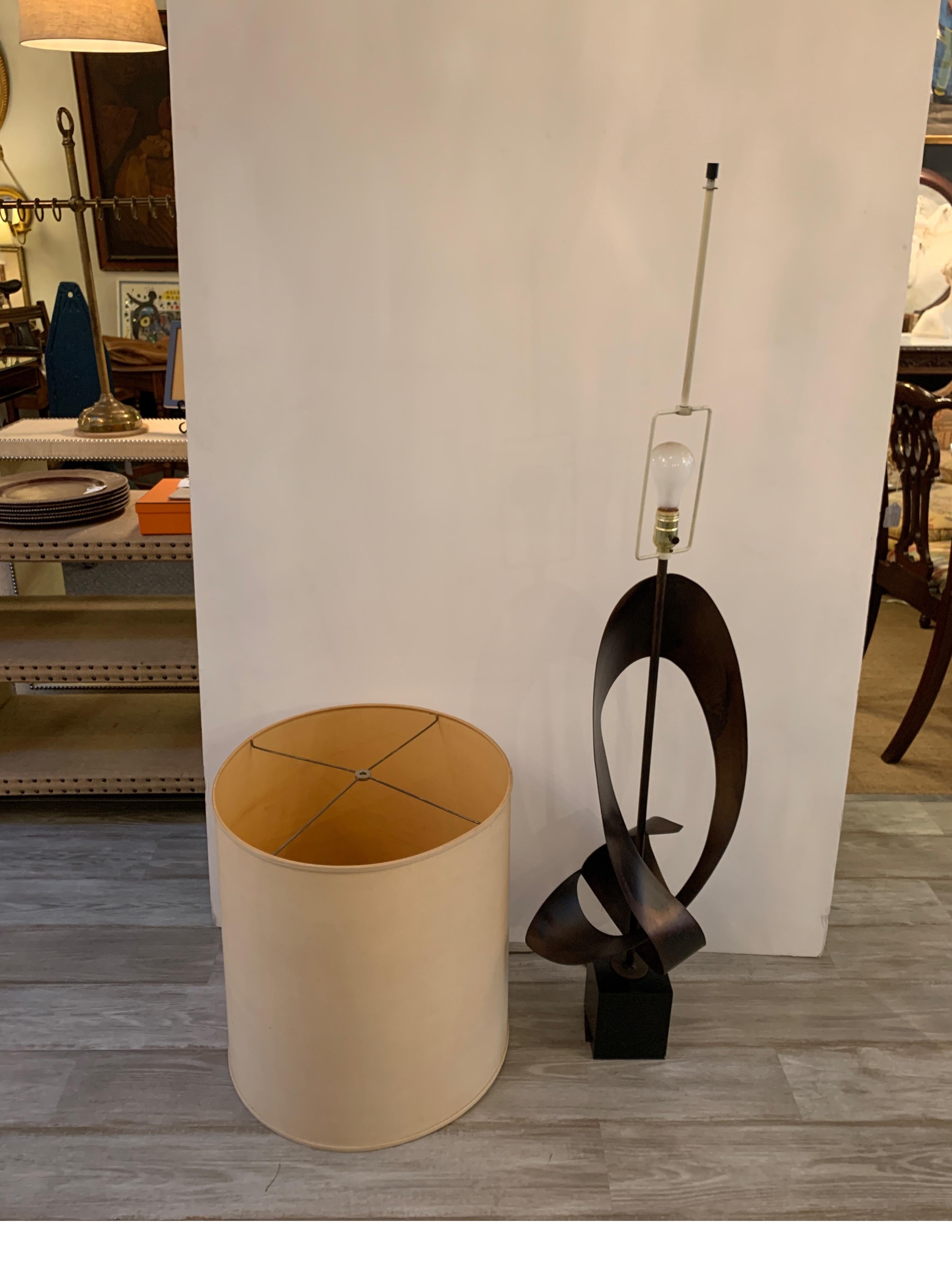 Mid-Century Modern Harry Balmer Sculptural Ribbon Table Lamp