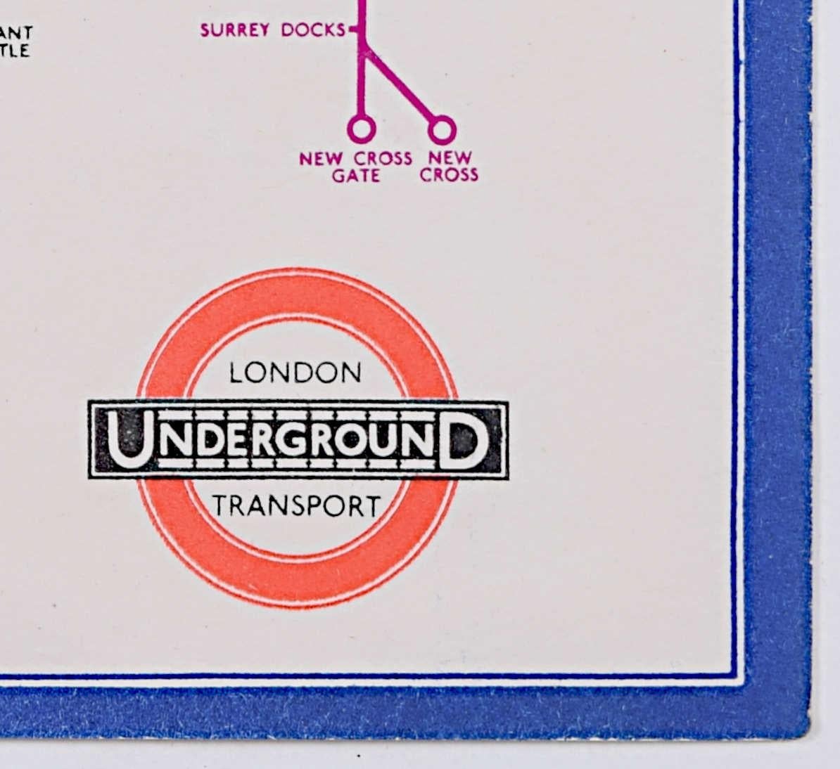 C.C. Beck Settembre 1933 Mappa tascabile della metropolitana di Londra (primo anno di emissione) - Print di Harry Beck