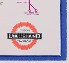 H. C. Beck September 1933 Londoner U-Bahn-Taschenkarte der Londoner U-Bahn (Erstjahresausgabe)