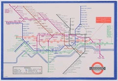 C.C. Beck Settembre 1933 Mappa tascabile della metropolitana di Londra (primo anno di emissione)