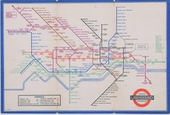 Vintage H C Beck September 1936 No 2 London Underground Pocket Map Harry Beck